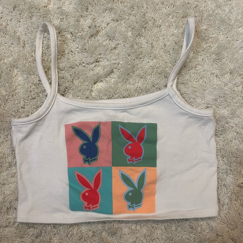Cropped Playboy Tank